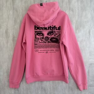Life is Beautiful Music Festival Hoodie Size M Las Vegas Pink Heavyweight Cotton